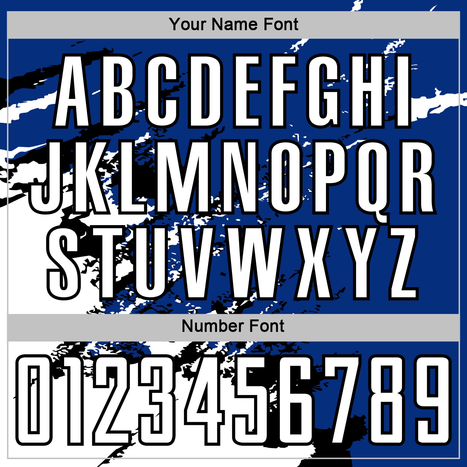 Custom Royal White-Black Abstract Fragment Art Splash Sports Sublimation Soccer Uniform Jersey