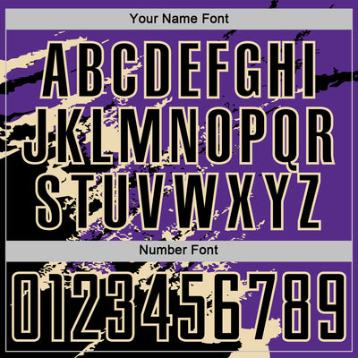 Custom Purple Black-Cream Abstract Fragment Art Splash Sports Sublimation Soccer Uniform Jersey