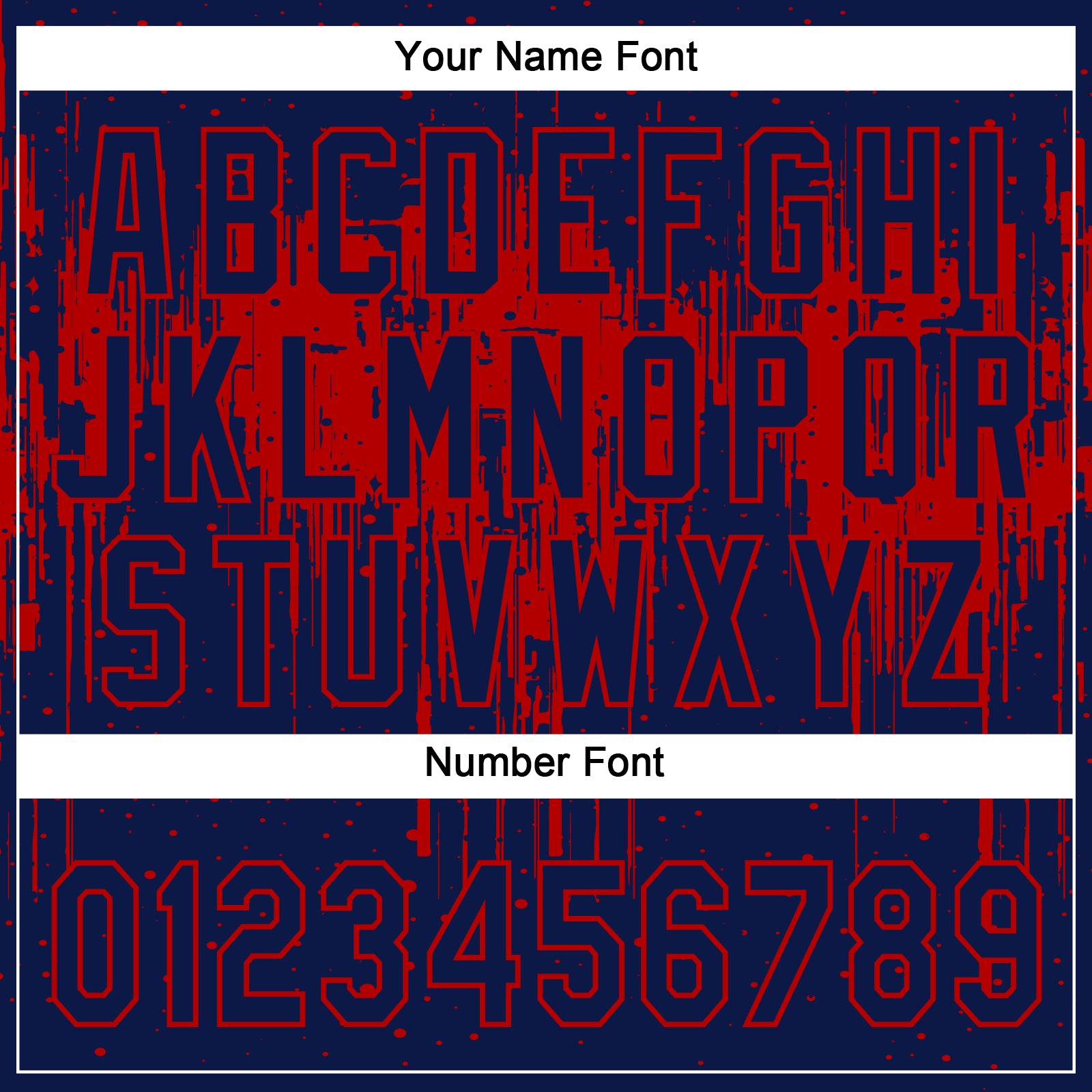 Custom Navy Red 3D Pattern Dripping Splatter Art Two-Button Unisex Softball Jersey