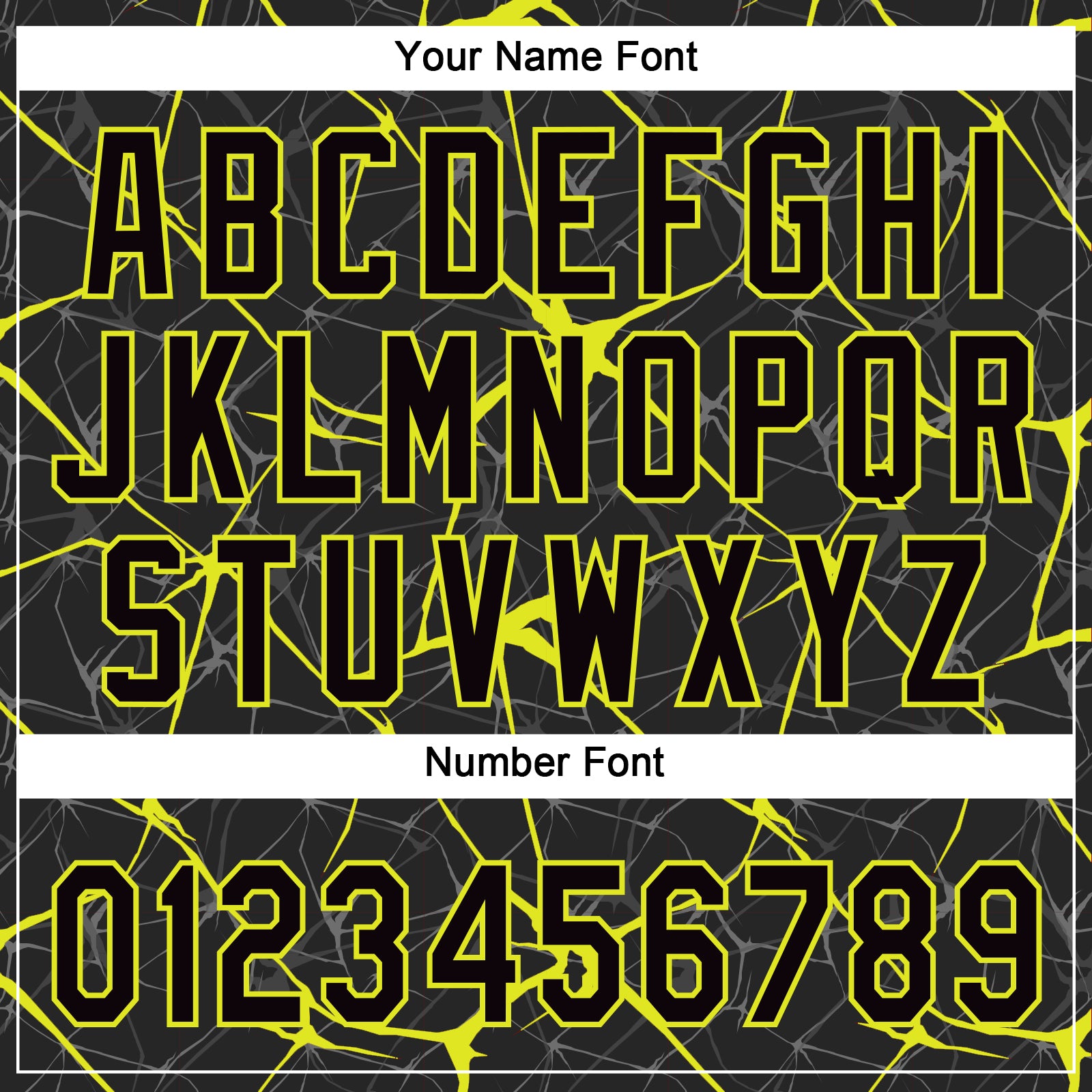 Custom Black Neon Yellow 3D Pattern Abstract Network Two-Button Unisex Softball Jersey