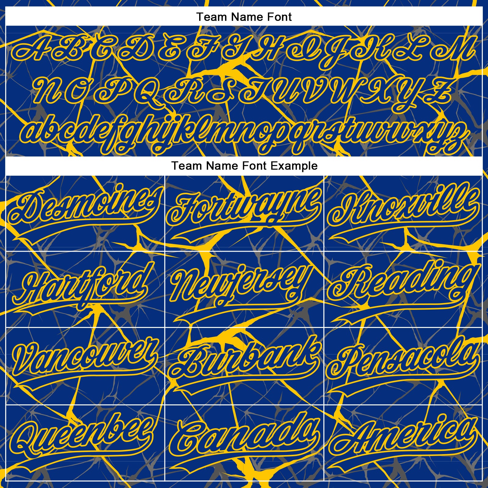 Custom Royal Yellow 3D Pattern Abstract Network Two-Button Unisex Softball Jersey