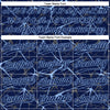 Custom Navy Light Blue 3D Pattern Abstract Network Two-Button Unisex Softball Jersey