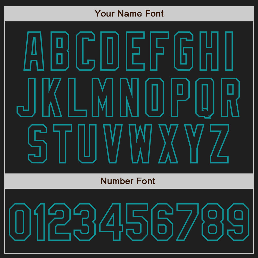 Custom Black Teal Pinstripe Teal Two-Button Unisex Softball Jersey