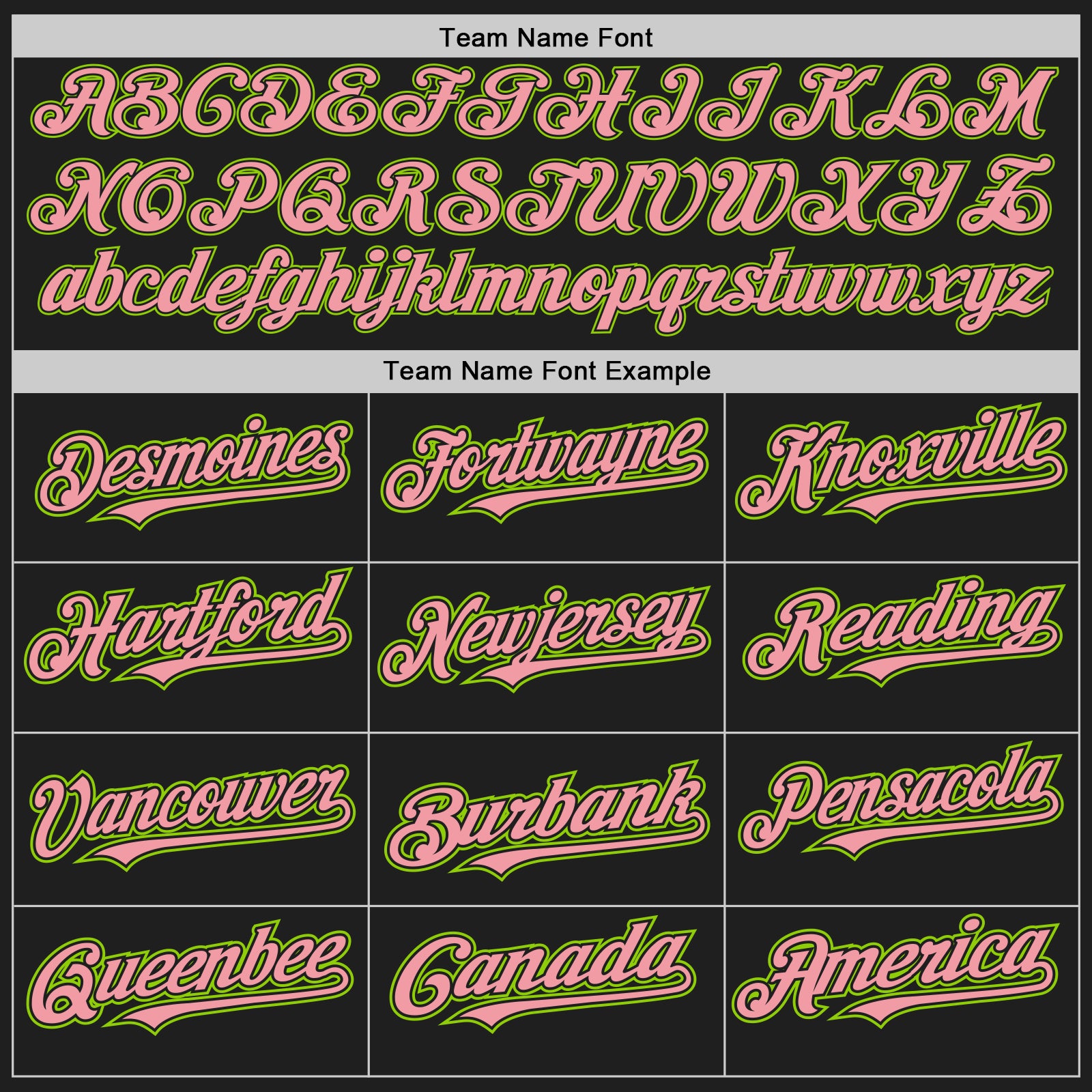 Custom Black Neon Green Pinstripe Medium Pink Two-Button Unisex Softball Jersey