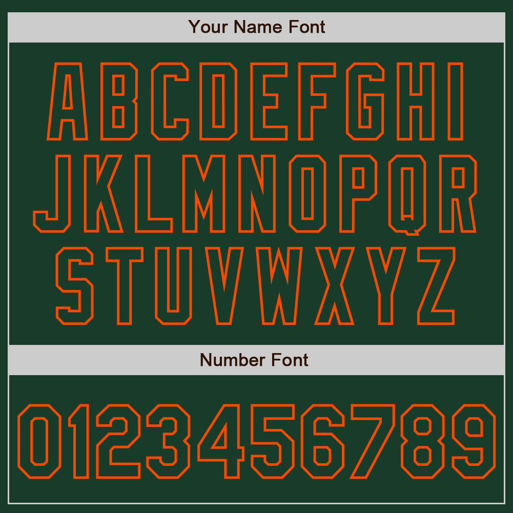 Custom Green Orange Pinstripe Orange Two-Button Unisex Softball Jersey