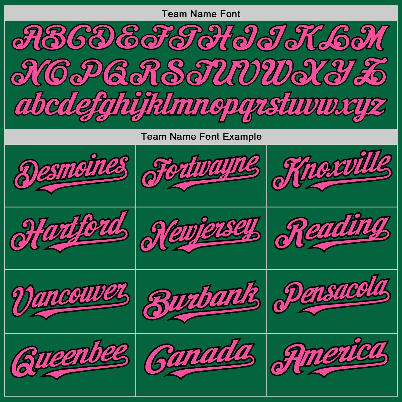 Custom Kelly Green Black Pinstripe Pink Two-Button Unisex Softball Jersey