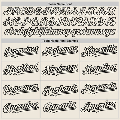 Custom Cream Black Pinstripe Black Two-Button Unisex Softball Jersey