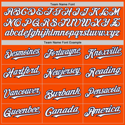 Custom Orange Navy Pinstripe White Two-Button Unisex Softball Jersey