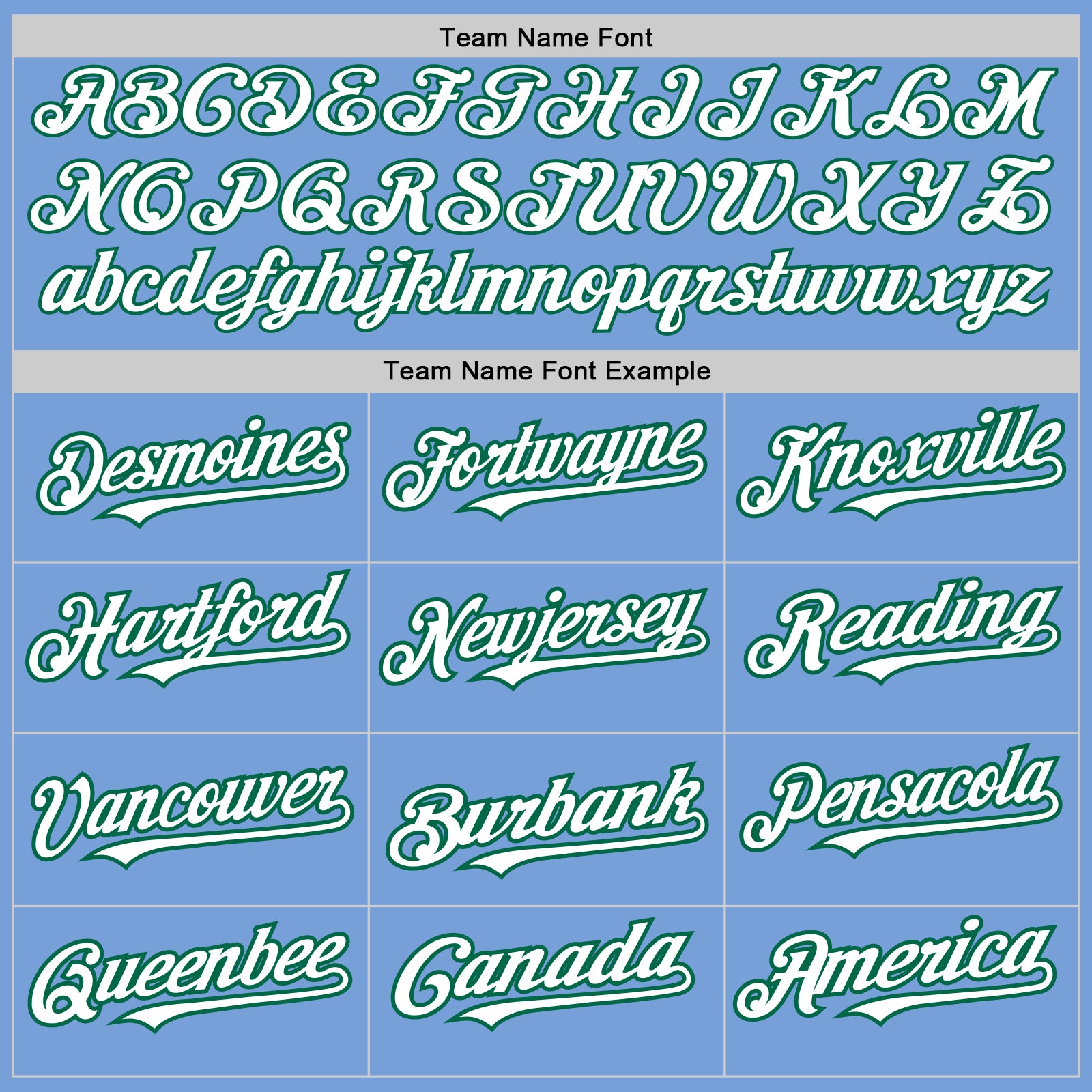 Custom Light Blue Kelly Green Pinstripe White Two-Button Unisex Softball Jersey