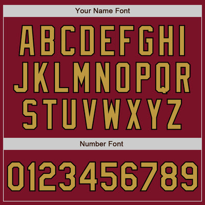 Custom Crimson Black Pinstripe Old Gold Two-Button Unisex Softball Jersey