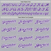 Custom Gray Purple Pinstripe White Two-Button Unisex Softball Jersey