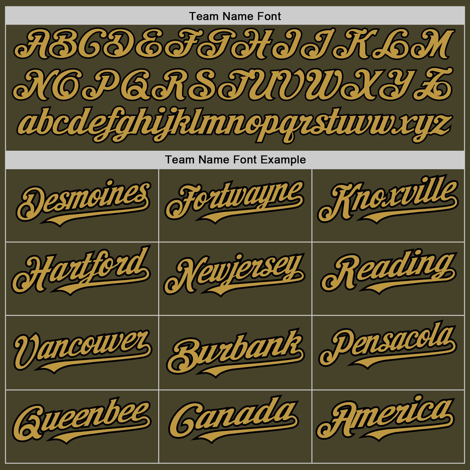 Custom Olive Black Pinstripe Old Gold Salute To Service Two-Button Unisex Softball Jersey