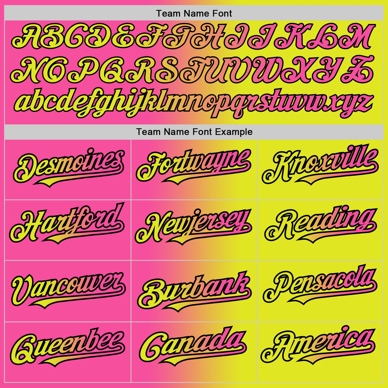 Custom Neon Yellow Pink-Black Gradient Fashion Two-Button Unisex Softball Jersey