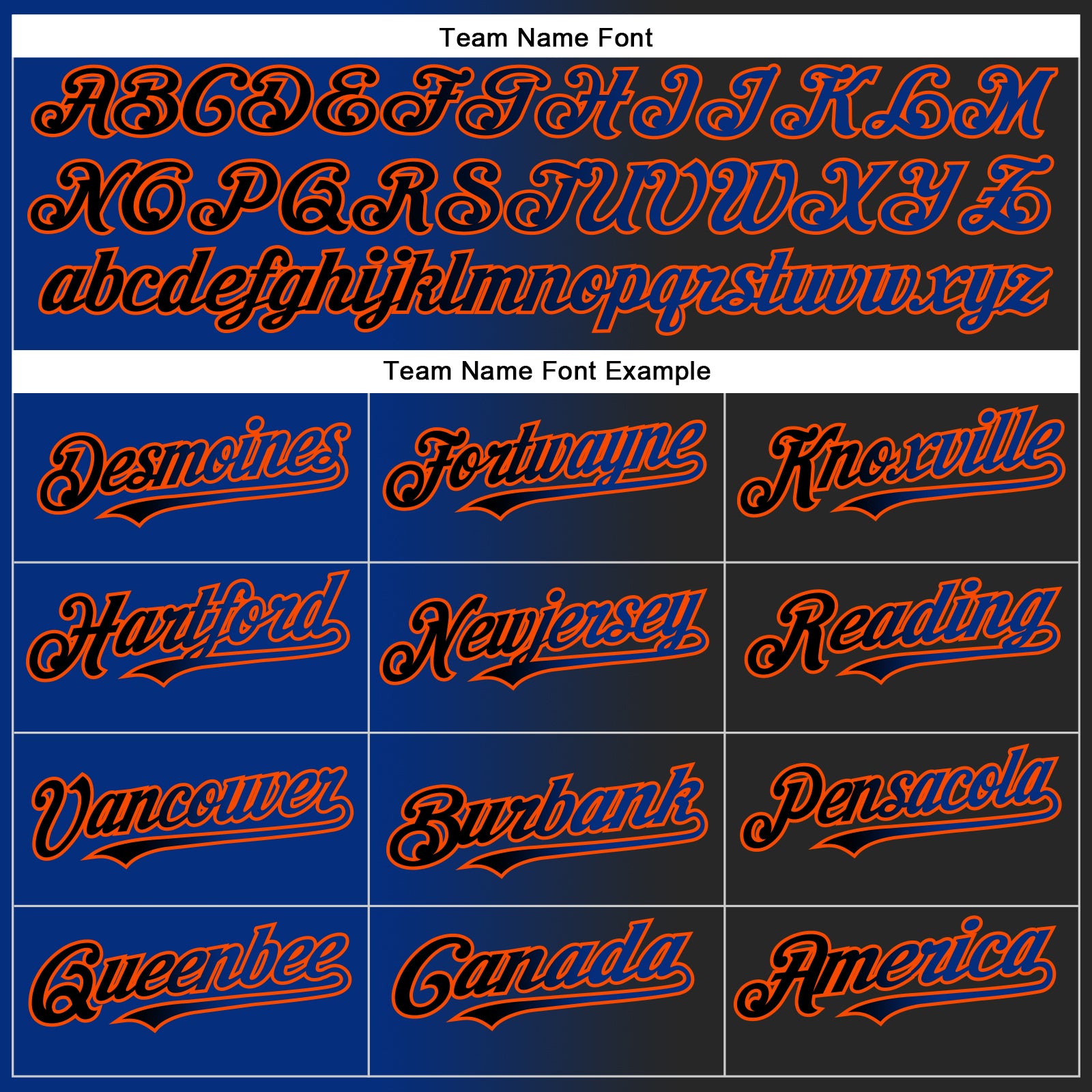 Custom Black Royal-Orange Gradient Fashion Two-Button Unisex Softball Jersey