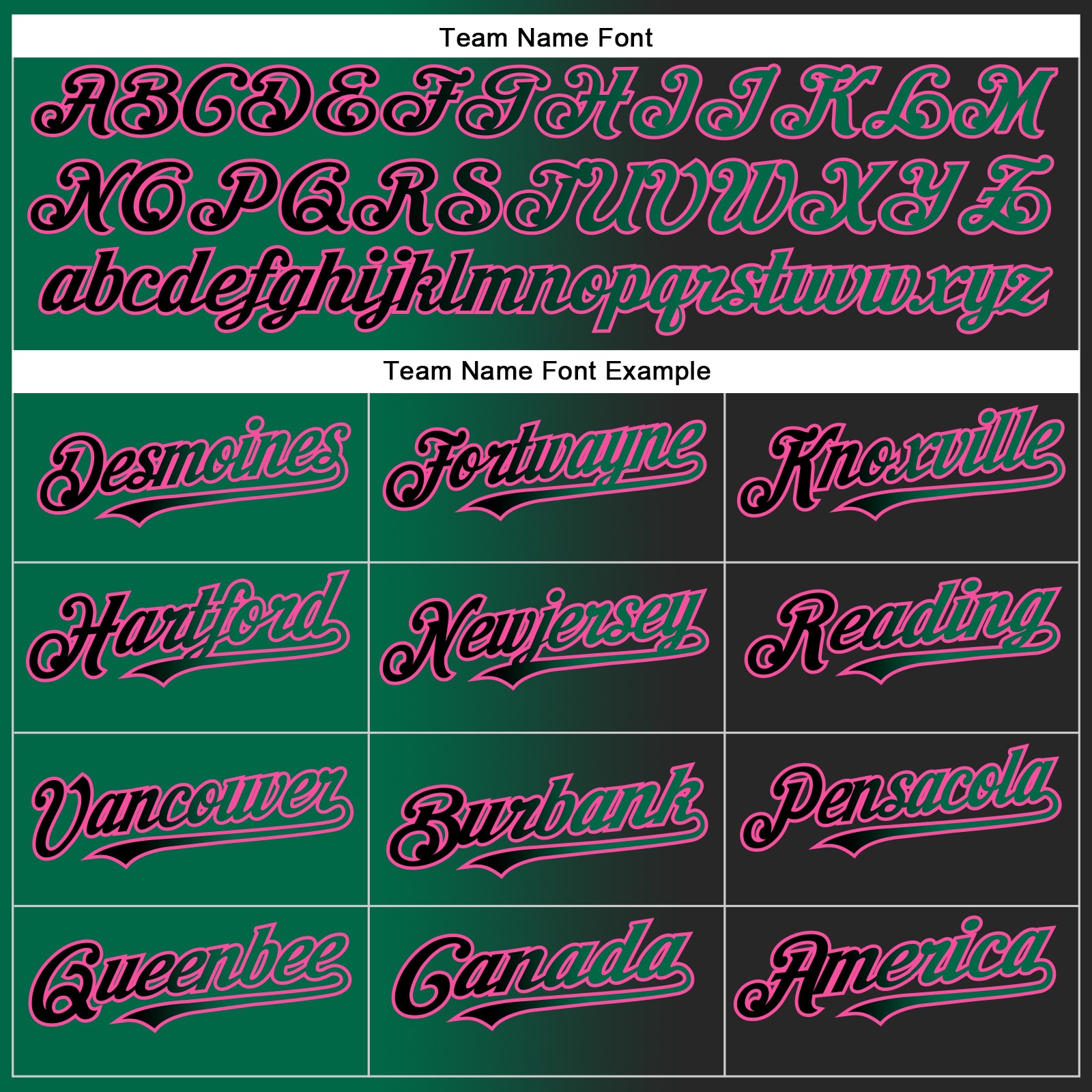 Custom Black Kelly Green-Pink Gradient Fashion Two-Button Unisex Softball Jersey