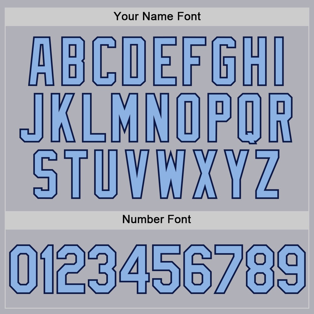 Custom Gray Light Blue-Navy Two-Button Unisex Softball Jersey