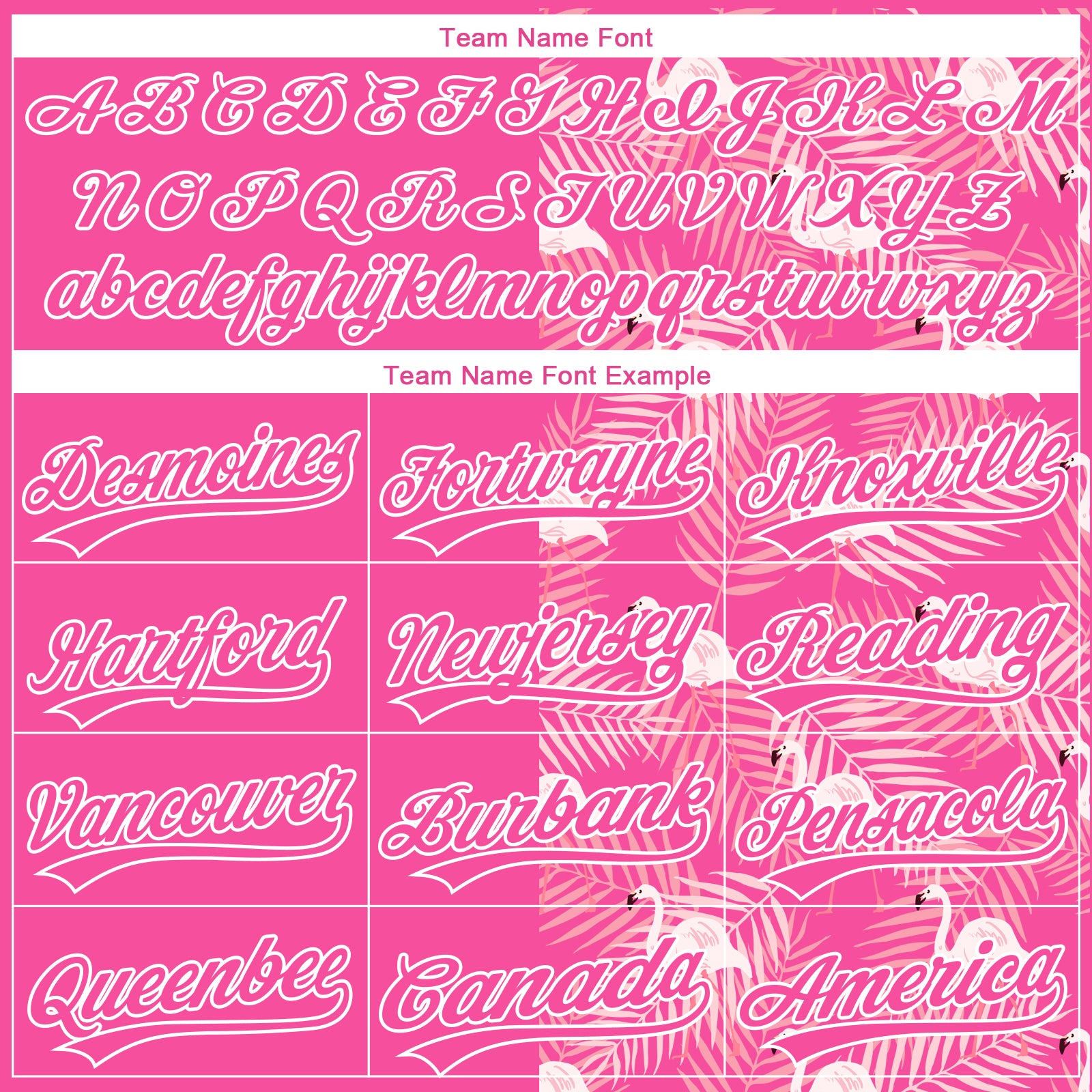 Custom Pink White 3D Pattern Tropical Palm Leaves And Famingo Two-Button Unisex Softball Jersey