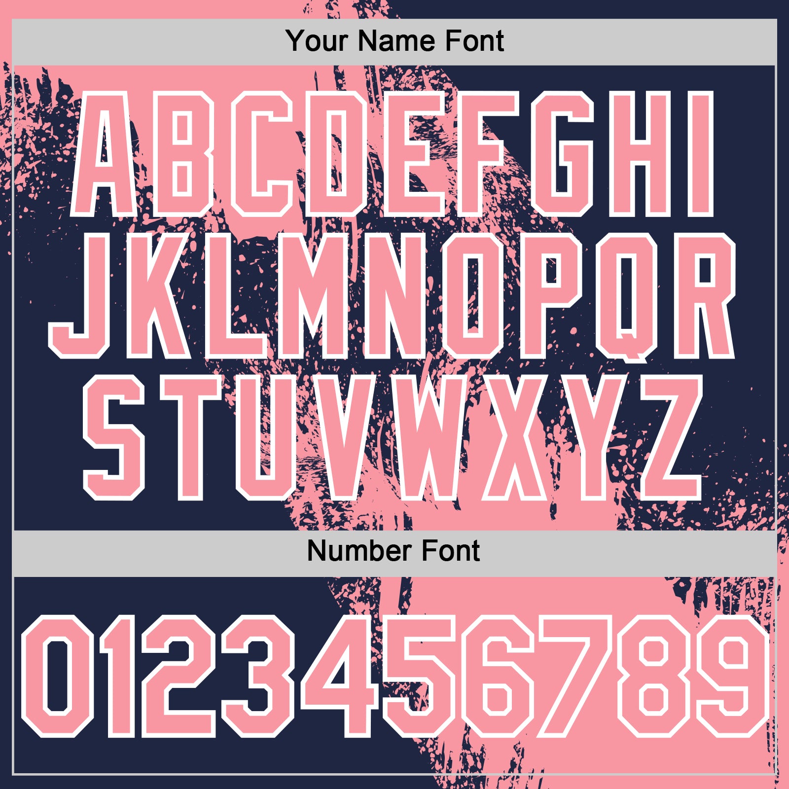 Custom Medium Pink Navy-White 3D Pattern Abstract Brush Stroke Two-Button Unisex Softball Jersey