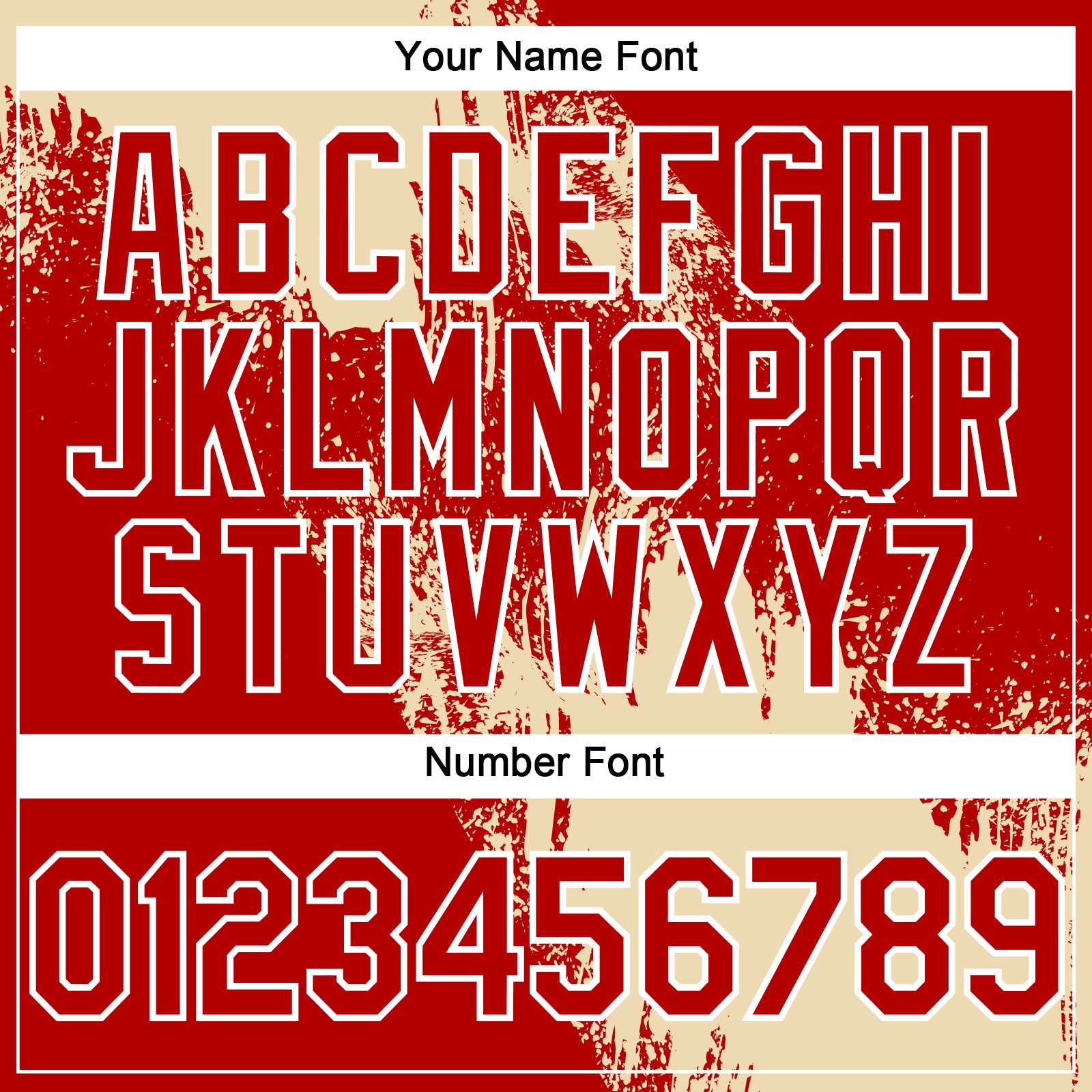 Custom Cream Red-White 3D Pattern Abstract Brush Stroke Two-Button Unisex Softball Jersey