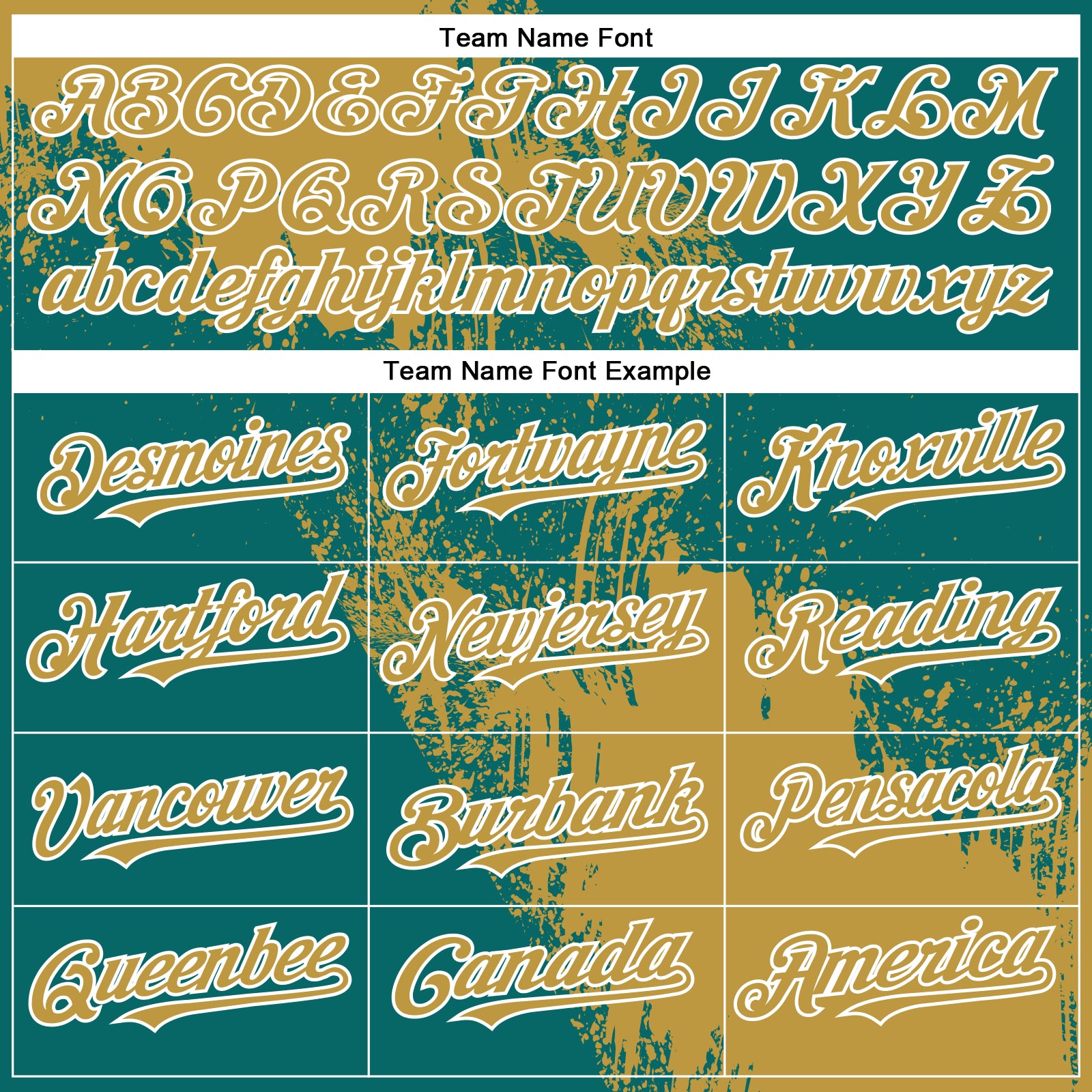 Custom Old Gold Teal-White 3D Pattern Abstract Brush Stroke Two-Button Unisex Softball Jersey