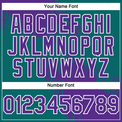 Custom Purple Teal-White 3D Pattern Abstract Brush Stroke Two-Button Unisex Softball Jersey