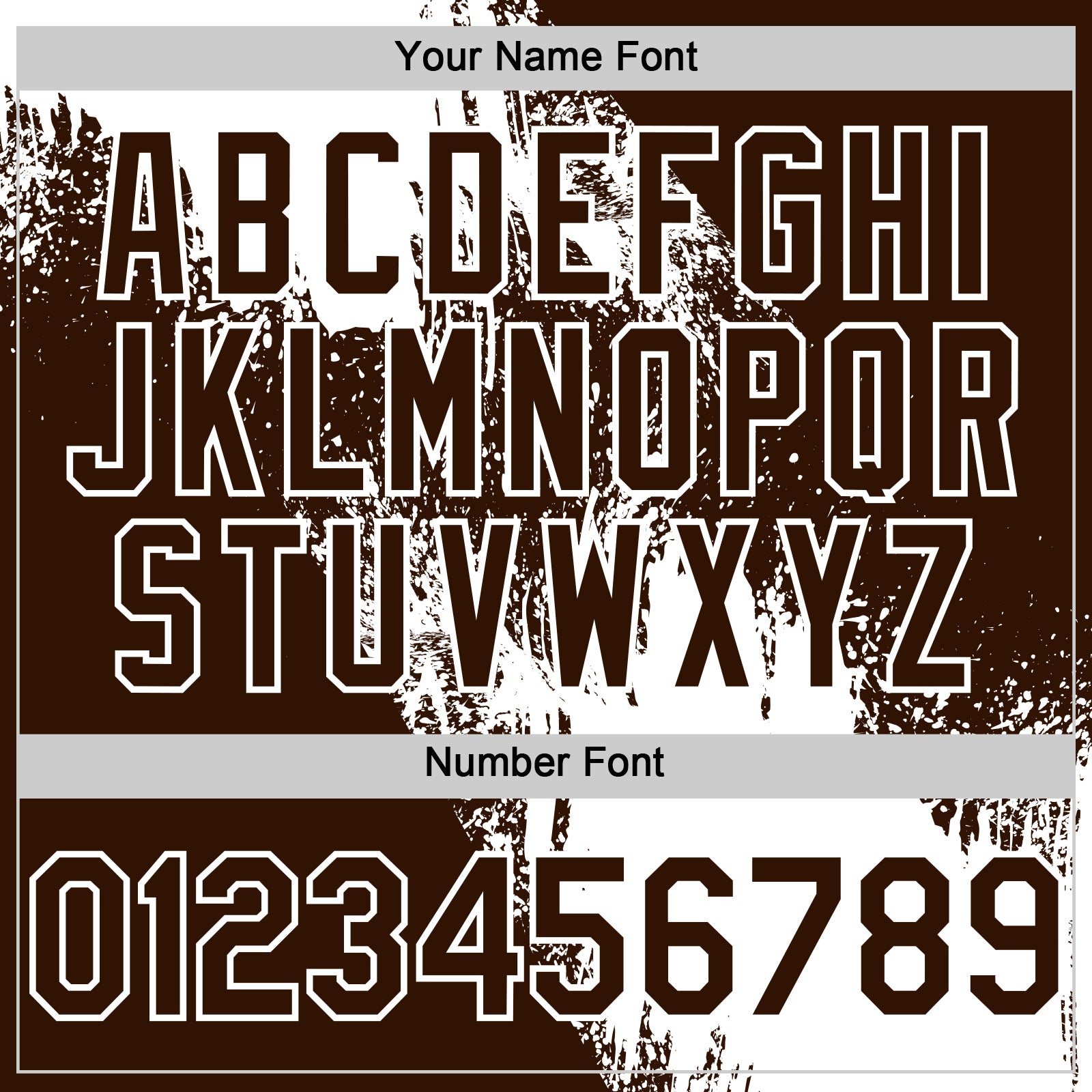 Custom White Brown 3D Pattern Abstract Brush Stroke Two-Button Unisex Softball Jersey