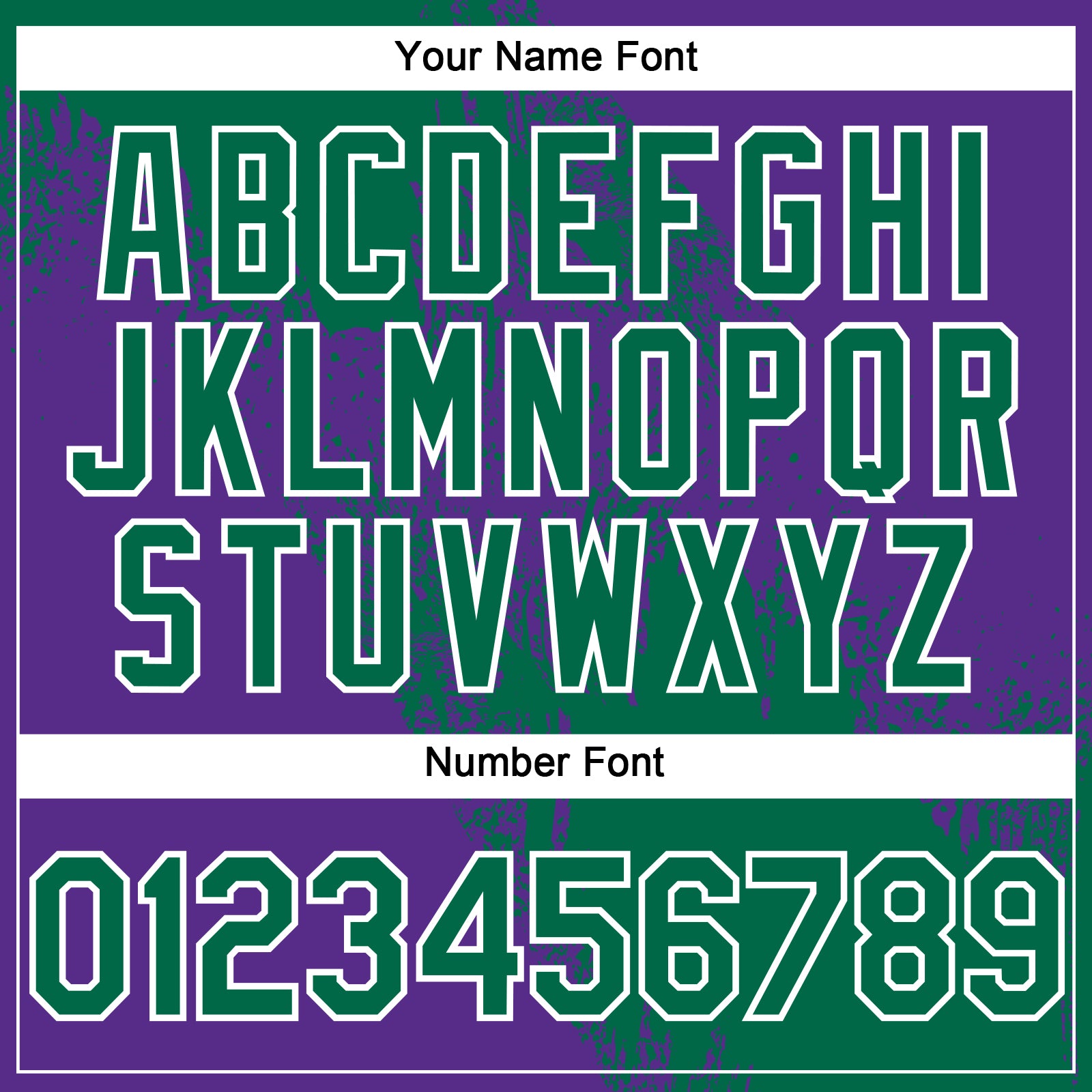 Custom Kelly Green Purple-White 3D Pattern Abstract Brush Stroke Two-Button Unisex Softball Jersey