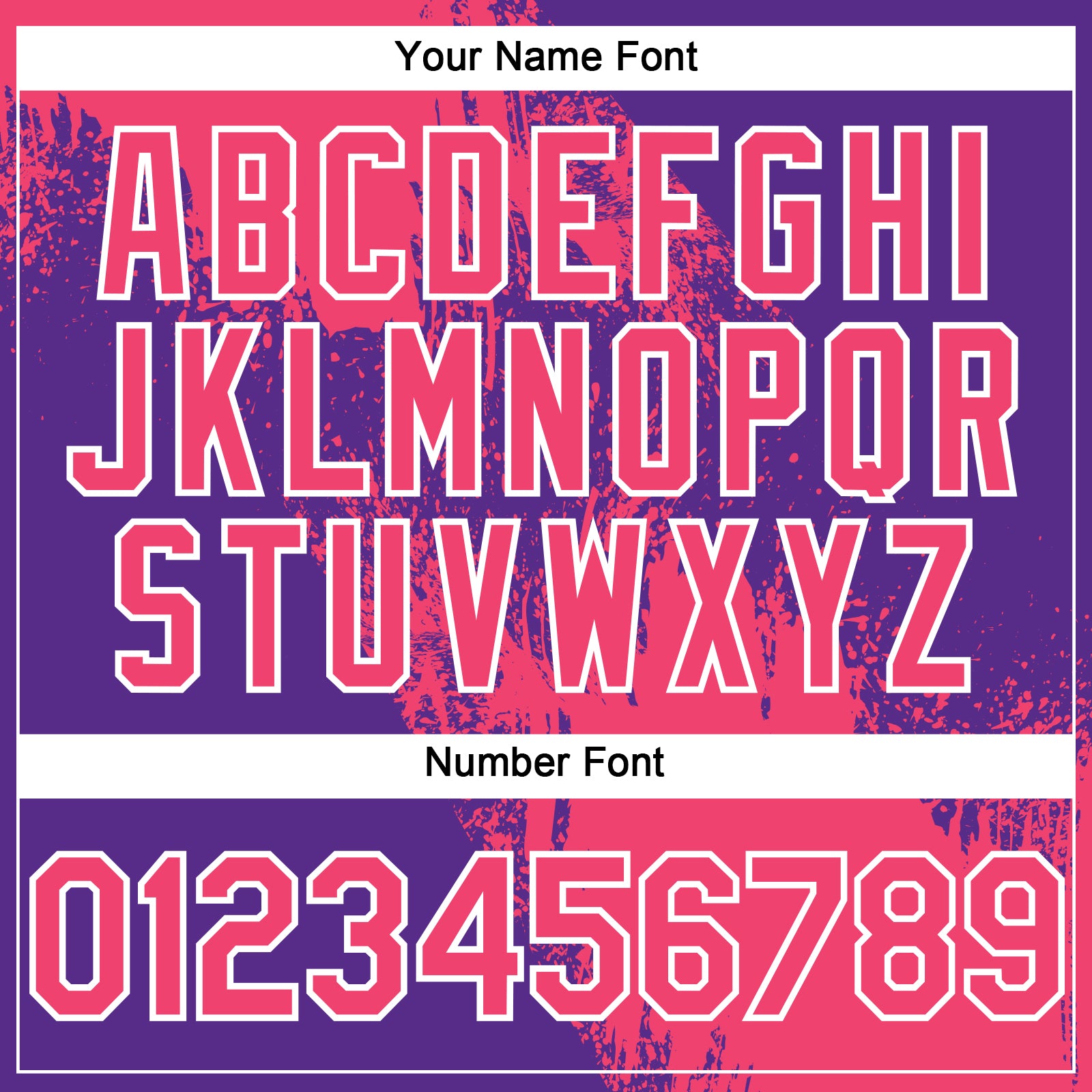 Custom Neon Pink Purple-White 3D Pattern Abstract Brush Stroke Two-Button Unisex Softball Jersey