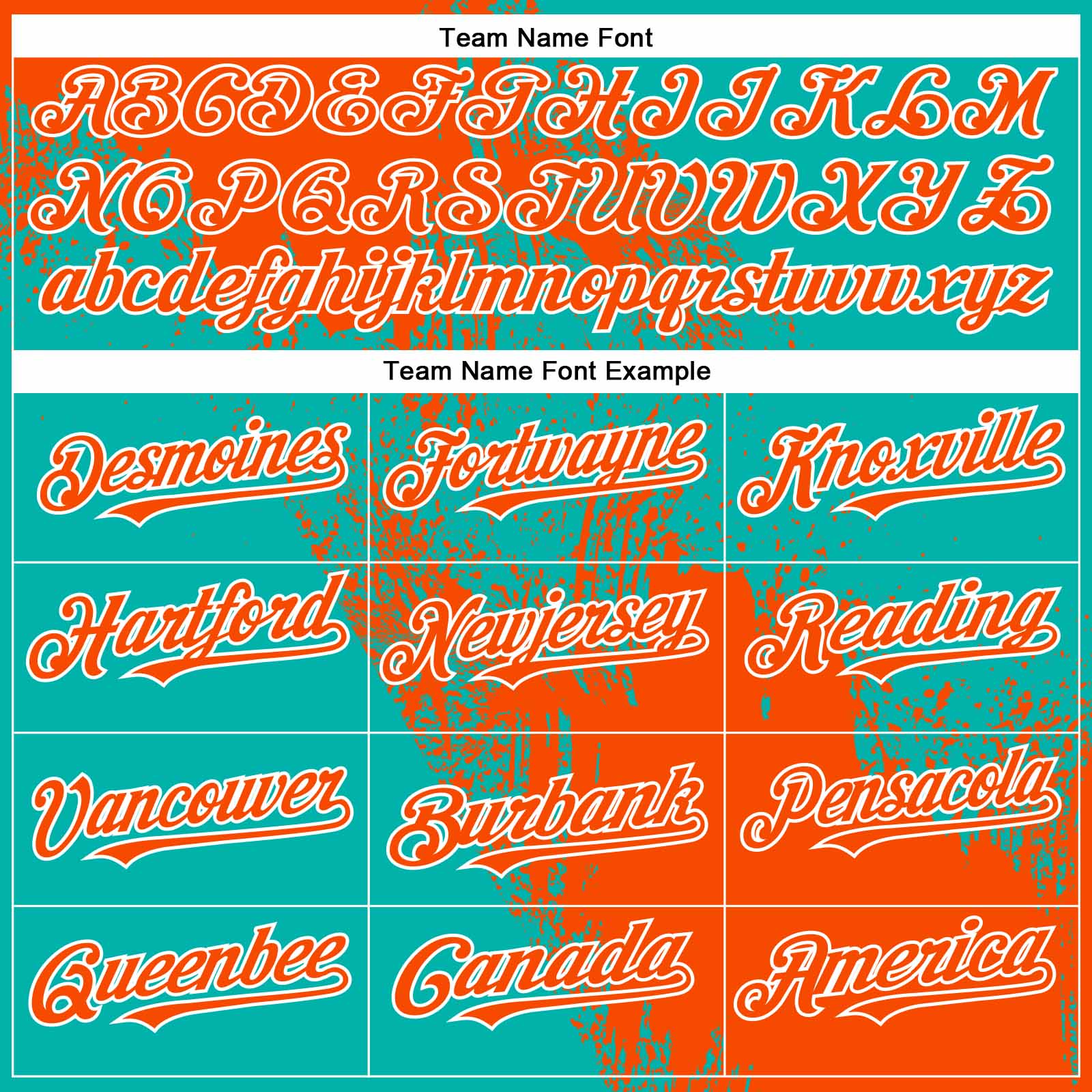 Custom Orange Aqua-White 3D Pattern Abstract Brush Stroke Two-Button Unisex Softball Jersey