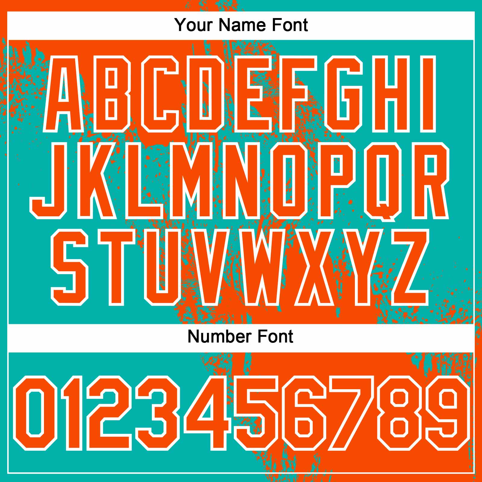 Custom Orange Aqua-White 3D Pattern Abstract Brush Stroke Two-Button Unisex Softball Jersey