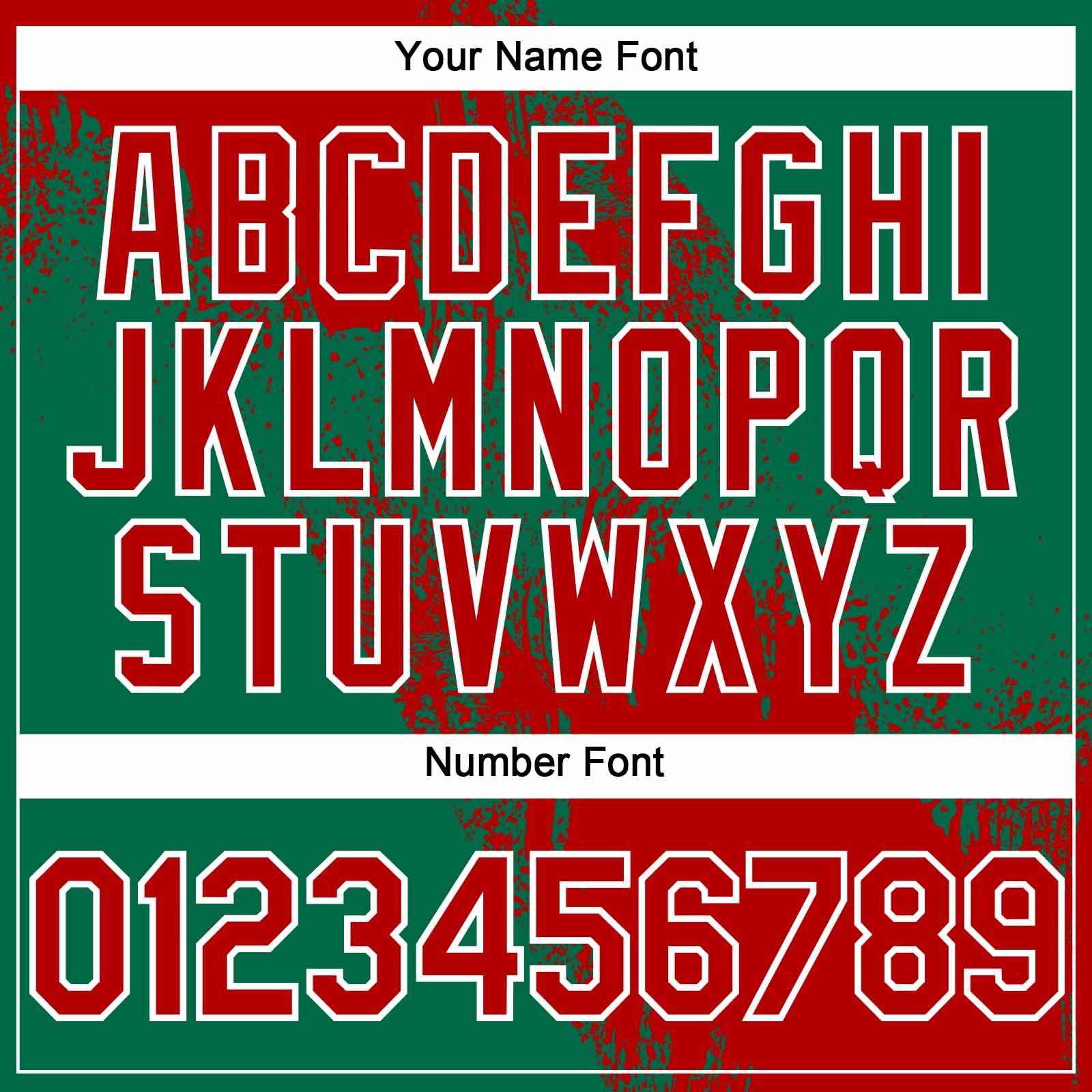 Custom Red Kelly Green-White 3D Pattern Abstract Brush Stroke Two-Button Unisex Softball Jersey