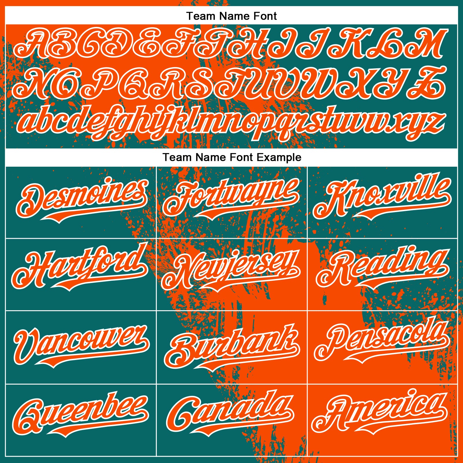 Custom Orange Teal-White 3D Pattern Abstract Brush Stroke Two-Button Unisex Softball Jersey
