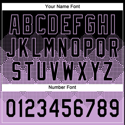 Custom Black Light Purple 3D Gradient Square Shape Two-Button Unisex Softball Jersey