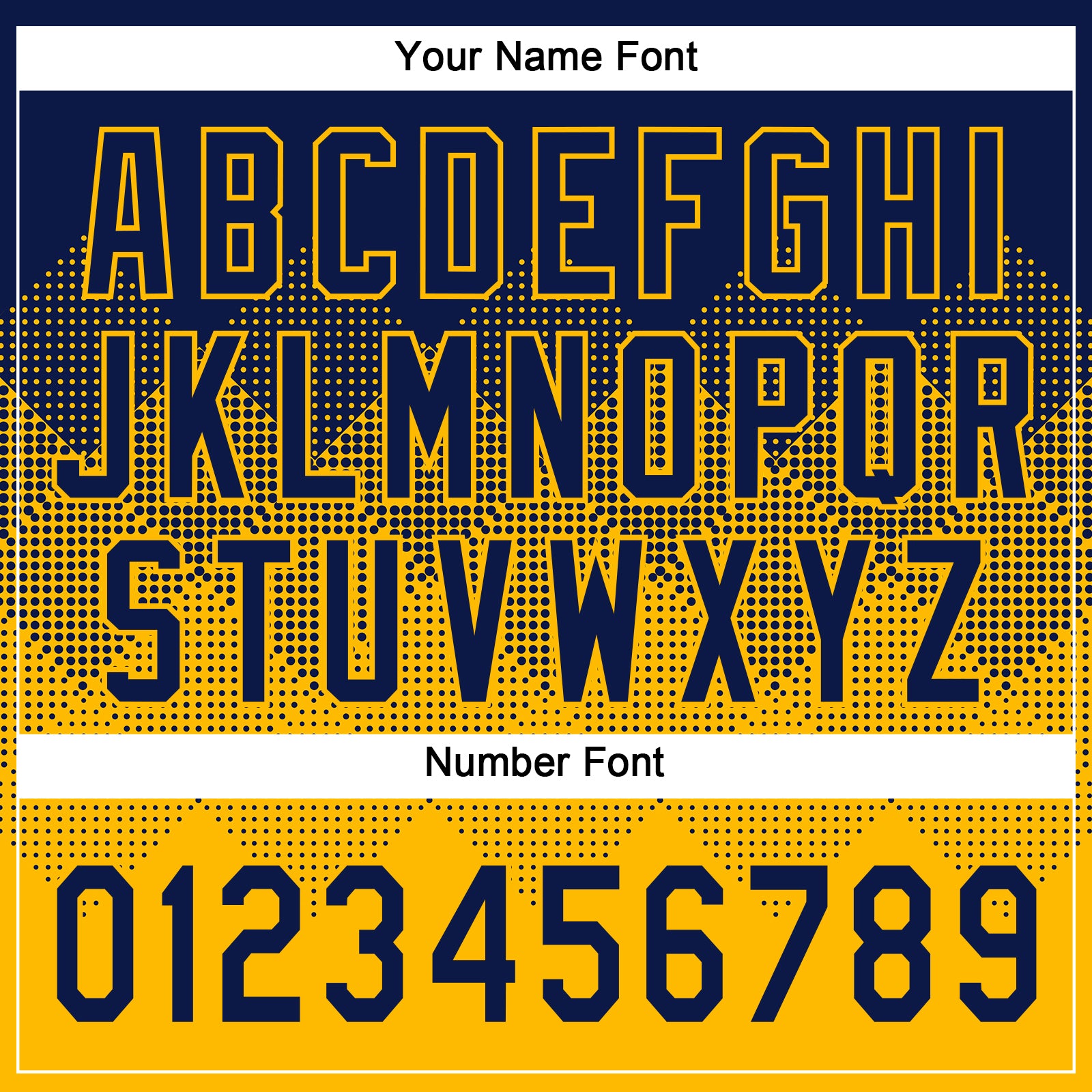 Custom Navy Gold 3D Gradient Square Shape Two-Button Unisex Softball Jersey