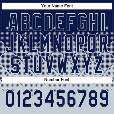 Custom Navy Silver 3D Gradient Square Shape Two-Button Unisex Softball Jersey