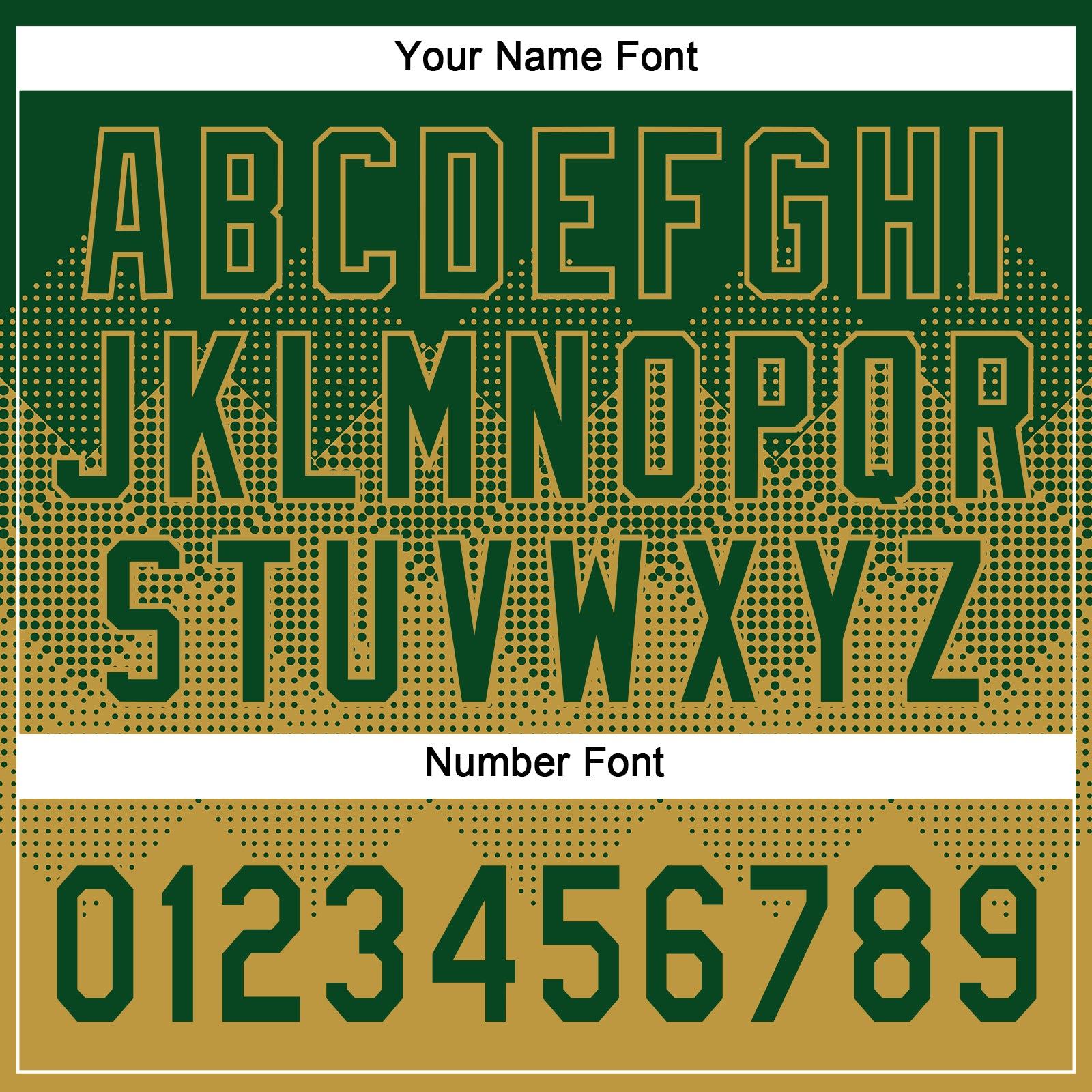 Custom Green Old Gold 3D Gradient Square Shape Two-Button Unisex Softball Jersey