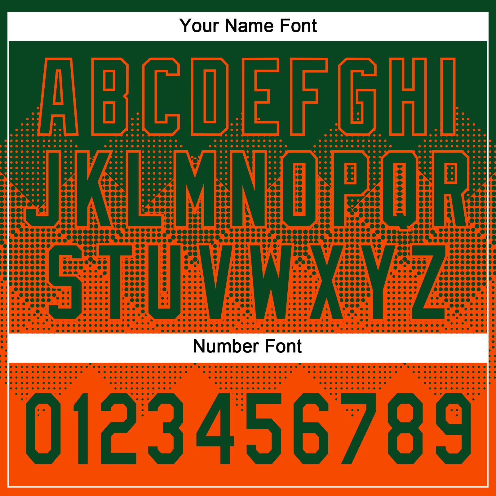 Custom Green Orange 3D Gradient Square Shape Two-Button Unisex Softball Jersey