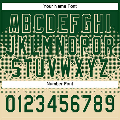 Custom Green Cream 3D Gradient Square Shape Two-Button Unisex Softball Jersey