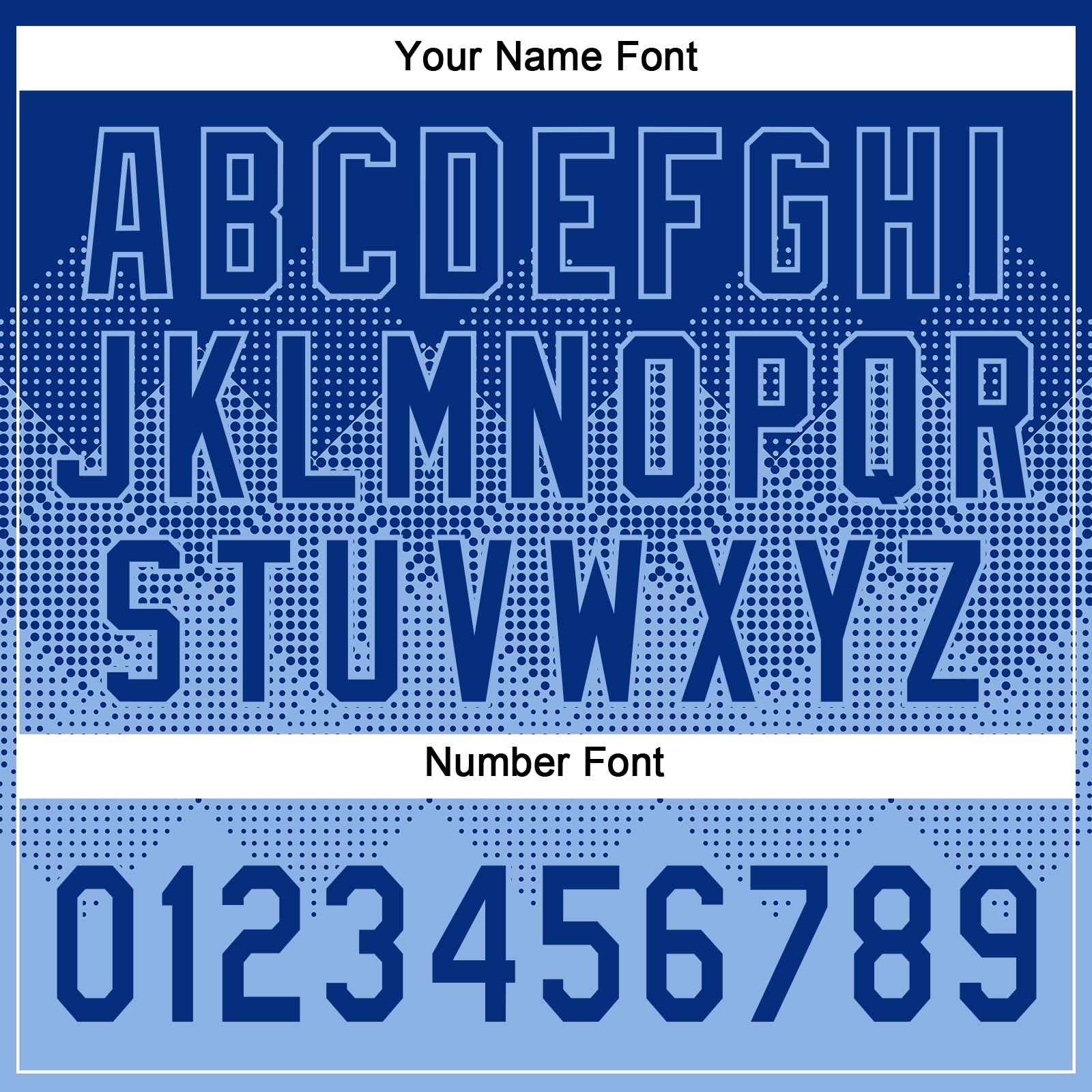 Custom Royal Light Blue 3D Gradient Square Shape Two-Button Unisex Softball Jersey