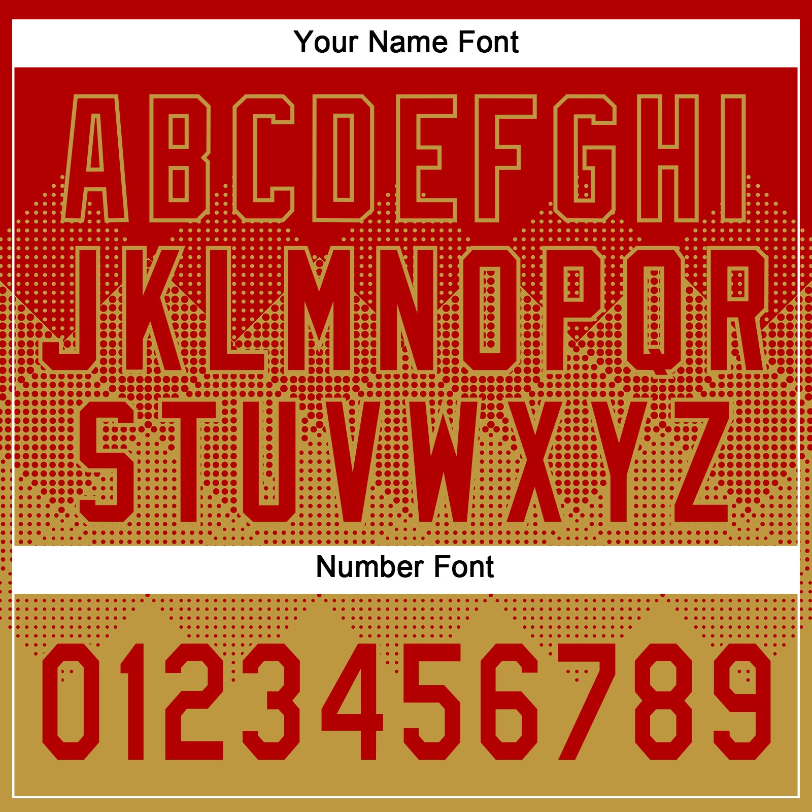 Custom Red Old Gold 3D Gradient Square Shape Two-Button Unisex Softball Jersey