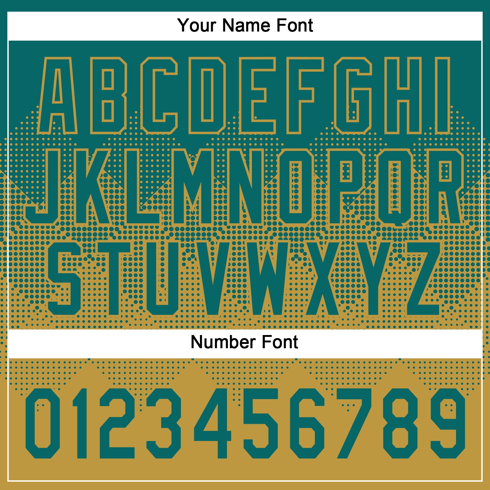 Custom Teal Old Gold 3D Gradient Square Shape Two-Button Unisex Softball Jersey