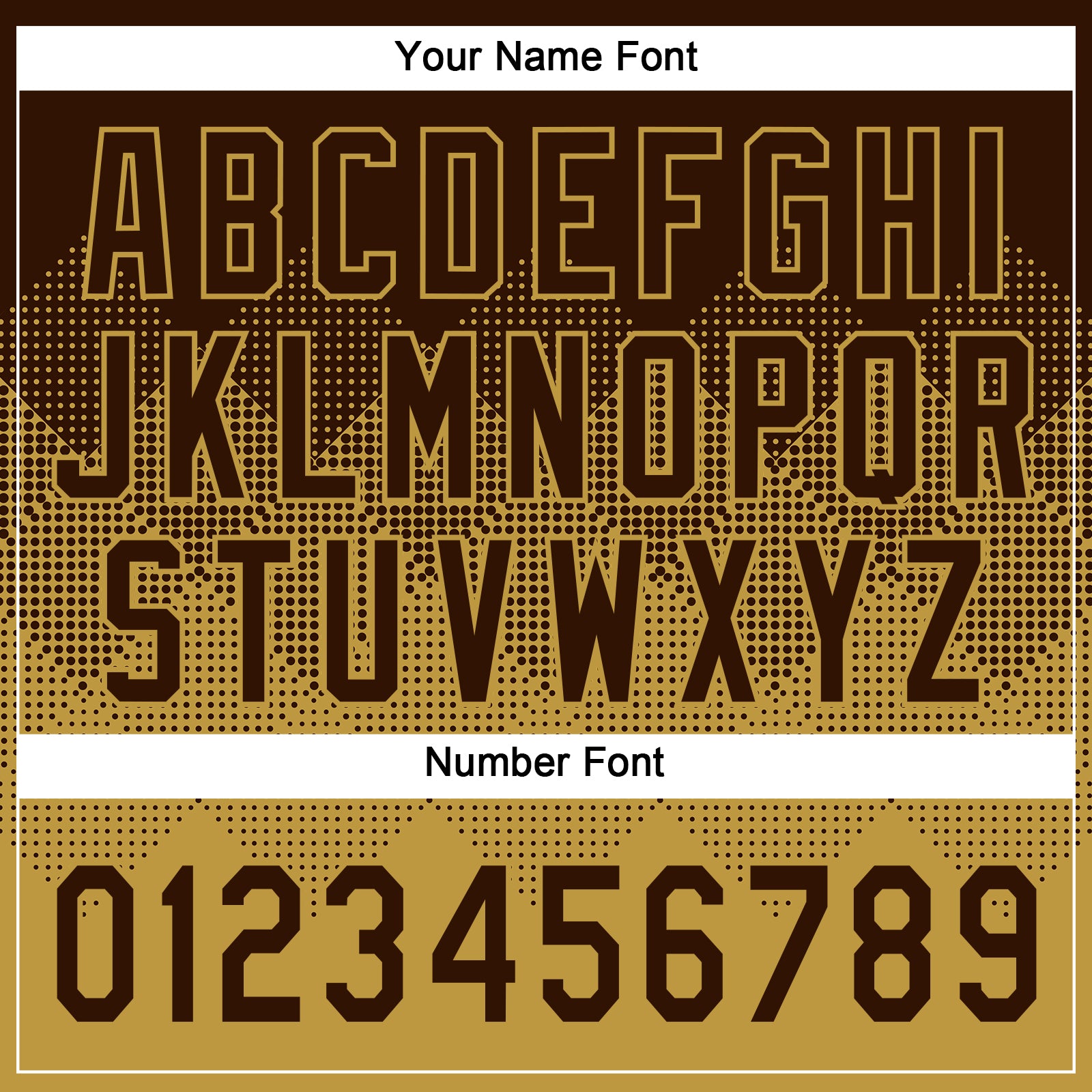 Custom Brown Old Gold 3D Gradient Square Shape Two-Button Unisex Softball Jersey