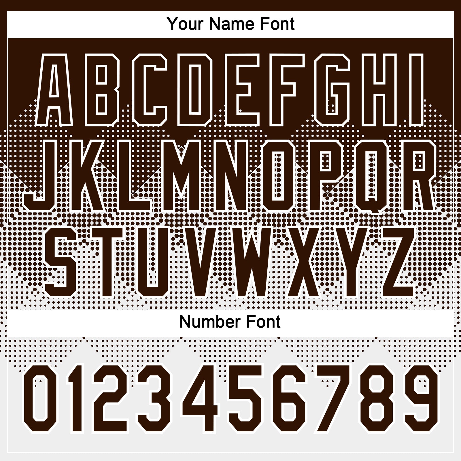 Custom Brown White 3D Gradient Square Shape Two-Button Unisex Softball Jersey