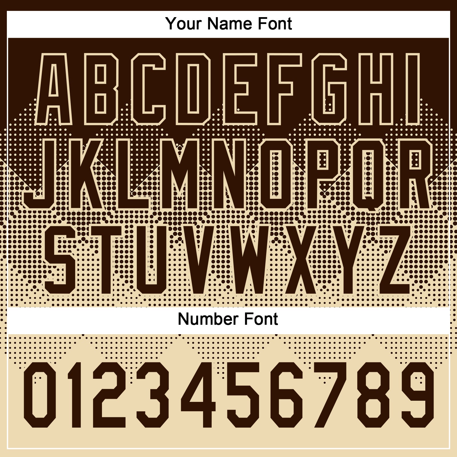 Custom Brown Cream 3D Gradient Square Shape Two-Button Unisex Softball Jersey