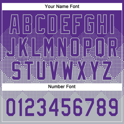 Custom Purple Gray 3D Gradient Square Shape Two-Button Unisex Softball Jersey