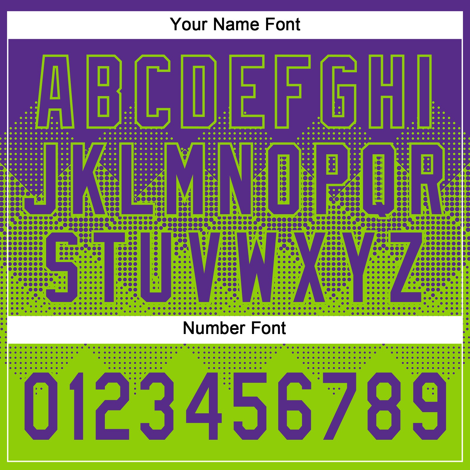 Custom Purple Neon Green 3D Gradient Square Shape Two-Button Unisex Softball Jersey