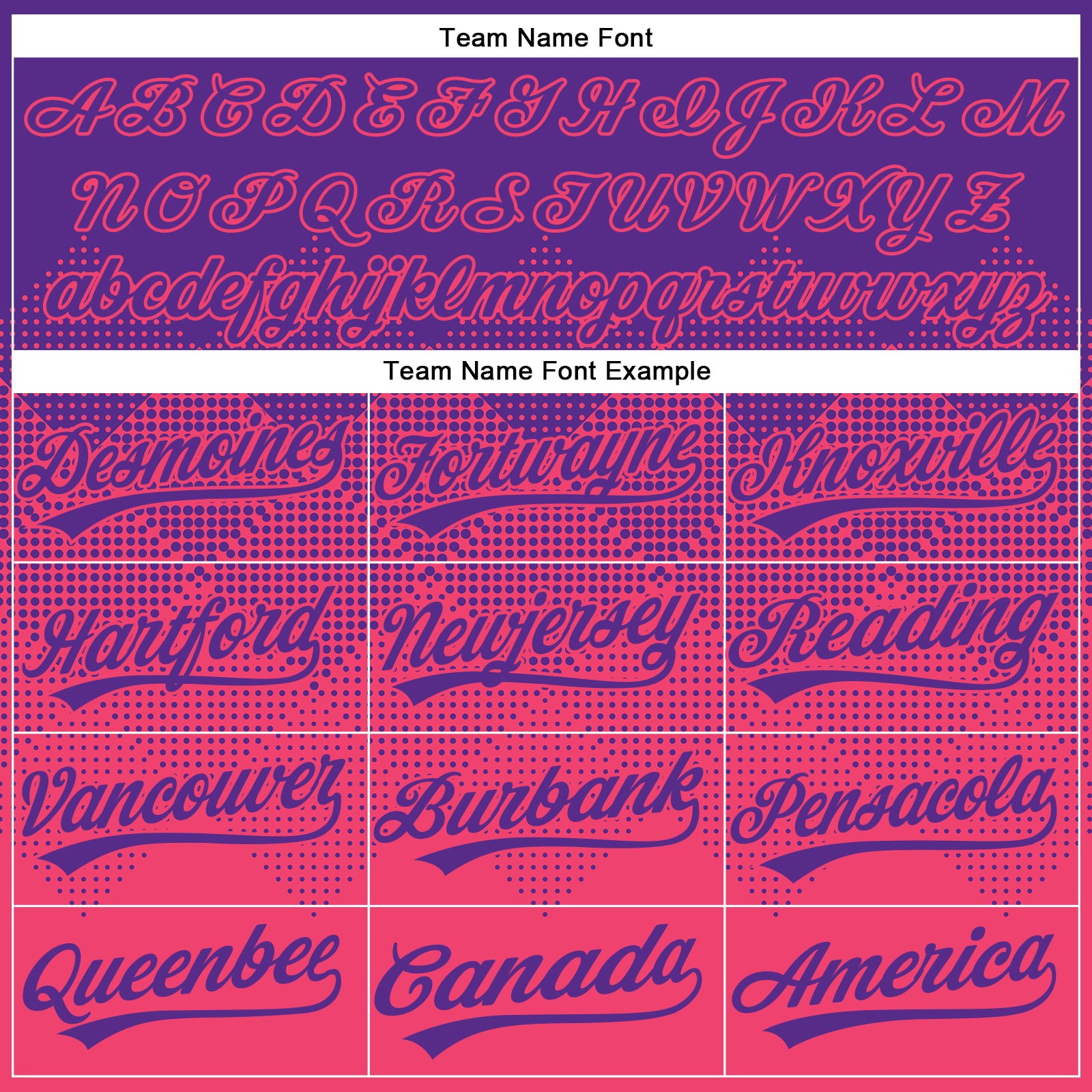 Custom Purple Neon Pink 3D Gradient Square Shape Two-Button Unisex Softball Jersey