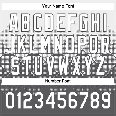 Custom White Steel Gray 3D Gradient Square Shape Two-Button Unisex Softball Jersey