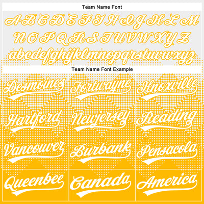 Custom White Gold 3D Gradient Square Shape Two-Button Unisex Softball Jersey