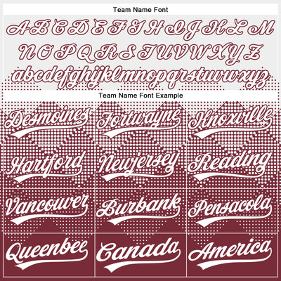 Custom White Burgundy 3D Gradient Square Shape Two-Button Unisex Softball Jersey